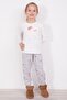 Mother Daughter Combination Cream Combination Pajama Set 8400 (Mother and Daughter Prices Are Different) - 3