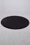 Elite Black 150x150 Cm Round Plush Bathroom Rug Anti-Slip Base Pufidik Bath Mat - 3