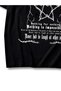 Dark Legends Design Written T-shirt - Black, Printed, Oversize, Crew Neck, Short Sleeve - 3