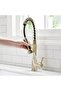 Kitchen Sink Faucet with Spiral and Fountain New Model Matte Gold Color Imported - 3