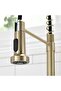Kitchen Sink Faucet with Spiral and Fountain New Model Matte Gold Color Imported - 5