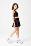 Black Halter Neckline Bra T-shirt Tank Top - 3