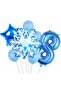 Snowflake Frozen Elsa Winter Concept Snowflake 8 Year Old Balloon Concept Birthday Set Age Balloon Set