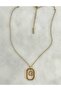 Special Series Steel Jewelled G Letter Necklace
