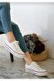 High Sole Low White Women's Summer Linen Sneaker Sports Shoes - 2