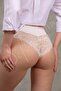 Light, Women's, Fabric Waist, White Slip 3-Piece Panties with Lace Bottom - 4