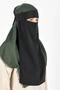 Women's Face Covered Veil Single Layer B027-1 - 2