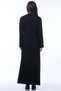 Women's Navy Blue Leather Detailed Garnished Topcoat 6941 - 2