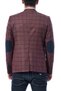 Men's Burgundy Checkered Jacket 1010001C2610 - 2