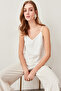 Ecru Basic tkaná halenka s páskem TWOSS19BB0224 - 12