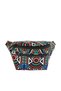 Black Striped Women's Waist Bag 140