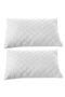 2-Piece Cotton Quilted Pillow Protector Mattress Protector 50X70 cm White - 2