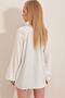 White Ethnic Embroidered Viscose Woven Blouse Alc-X10312 - 5