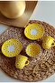 Mother's Day Special Yellow Daisy Coffee Cup Set and Bowl for 2 People