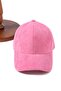 Suede Basic Baseball Cap