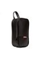 Adelina Men's Black Leather Shaving Travel Cosmetic Portfolio Clutch Bag - 6
