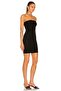 Women's Black Mini Strapless - 2