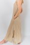 Kyra Muslin Shoulder Detailed Dress Beige - 5