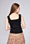 Women's Thick Strap Square Collar Summer Athlete Knitwear Blouse - 6