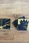 Mythology Themed Natural Stone Travertine Coasters Set of 4 - 4
