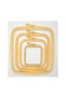No:3 Wooden Colored Plastic Square Pulley - No: 3 (MID): 8.66 Inch X 7.68 Inch (19.5 CM X 22 CM) - 8