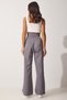 Women's Smoked Waist Velcro Closure Loose Pants YL00001 - 6
