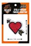 Iron-On Woven Plush, College, Punch, Heart, Arrow, Red, Coat of Arms Model