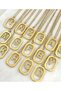 Steel Window Detailed Letter K Necklace Gold Color - 3