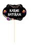 Karne Party Speech Balloon Gilded Bright Printed 5 Pieces - 3