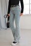 Lady Lycra High Waist Snow Wash Spanish Flare Jeans