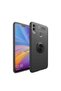 Huawei Honor 8C Case Smooth and Soft Back Surface Ravel Cover with Ring Stand - 3