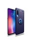 Samsung Galaxy A70 Case Smooth and Soft Back Surface Ravel Cover with Ring Stand - 5