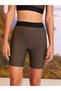 Women's Sports Biker Tights with Elastic Waist Color Block - 3