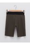 Women's Sports Biker Tights with Elastic Waist Color Block - 6