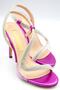 Women's Diamond Stone Banded Heeled Shoes - 3