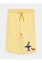 Yellow Shorts - Kids, Elastic Waist Printed