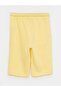 Yellow Shorts - Kids, Elastic Waist Printed - 2