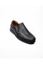106715 Black Leather Five Point Men's Casual Shoes