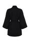 Siyah Dokuma Plaj Mini Kuşaklı Kimono&Kaftan TBESS23KM00080 - 9