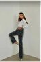 Women's Lycra Wide Leg Jeans - 4
