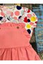 Girl's Dress/ Polka Dot Short Sleeve Shirt/ 100% Cotton/ Slopet Dress - 2