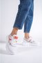 White Colored Women's Lace-Up Mesh Casual Sneaker Sports Shoes Wsb0474 - 4