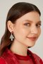 Women's New Year Pine Tree Themed Christmas Zircon Stone New Year Earring Model New Year Celebration Party New Year - 4
