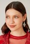 Women's New Year Pine Tree Themed Christmas Zircon Stone New Year Earring Model New Year Celebration Party New Year - 7