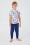 Boy's T-shirt Trousers Pajama Set Oxy-1358 - 2