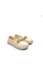 Chain Detailed Classic Mother Shoes Cream - 2