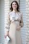 Damla Evening Dress Beige - Semra Aydın - Smr1024 - 2