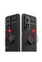 Xiaomi Mi 10t Pro 5g Case Smooth and Soft Back Surface Ravel Cover with Ring Stand - 4