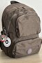 School Bag Unisex Dark Mink Medium Size Waterproof Clinker Fabric Travel Laptop Bag Waterproof