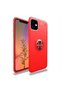 Apple iPhone 11 Case Smooth and Soft Back Surface Ravel Cover with Ring Stand - 2